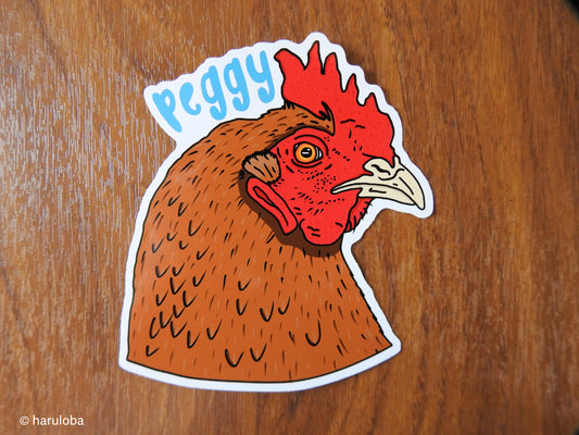 Peggy Bust Sticker