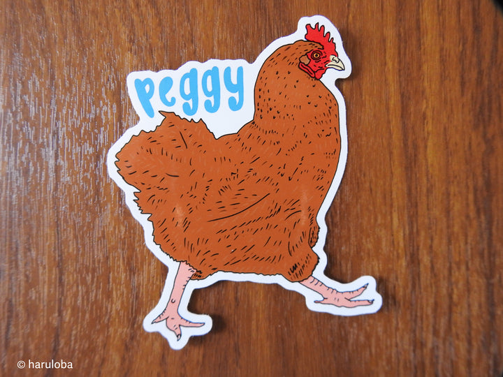 Peggy Sidestep Sticker